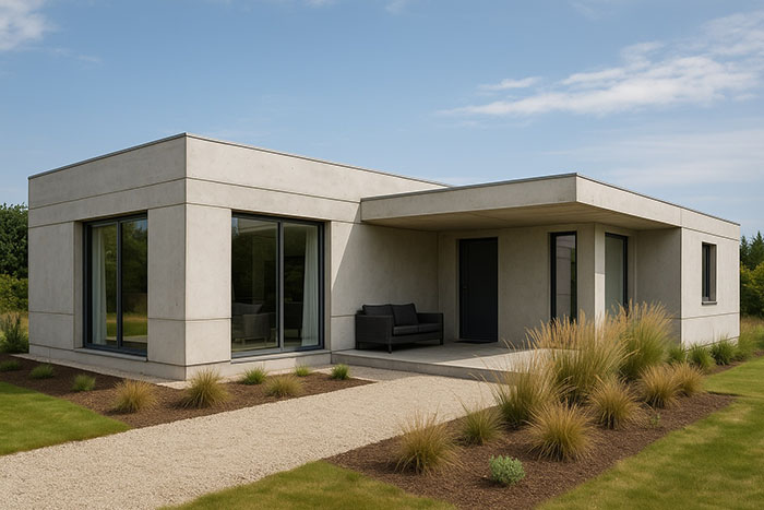 vivienda unifamiliar hormigon