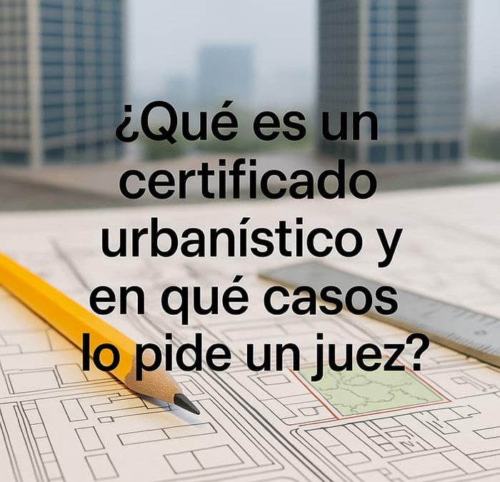 Qué es un certificado urbanístico y en qué casos lo pide un juez