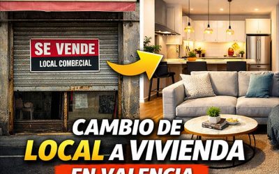 Cambio de uso de local comercial a vivienda en la Comunidad Valenciana