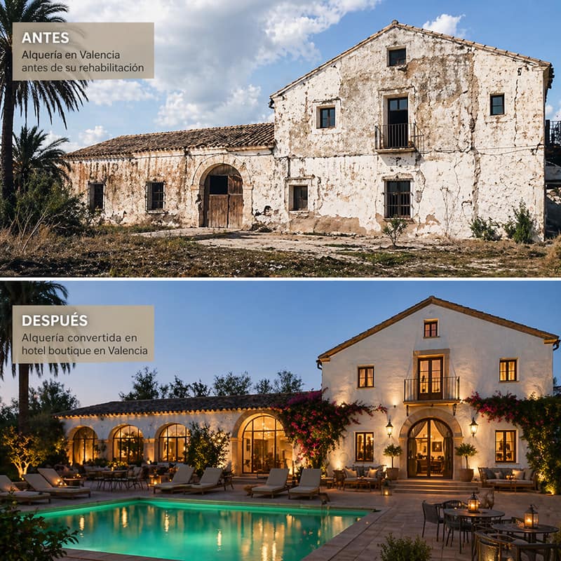 convertir alqueria en hotel Valencia convertir alqueria en hotel Valencia