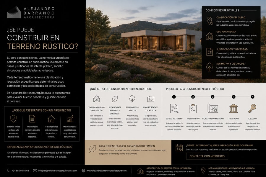 construir en terreno rustico