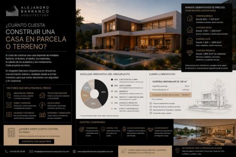 cuanto cuesta construir una casa en terreno o parcela