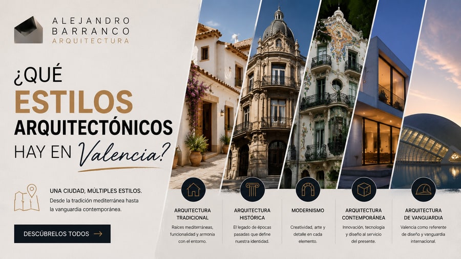 ¿Qué estilos arquitectónicos hay en Valencia?